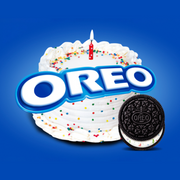 Birthday Cake Creme Chocolate Sandwich Cookies, Family Size Q8
