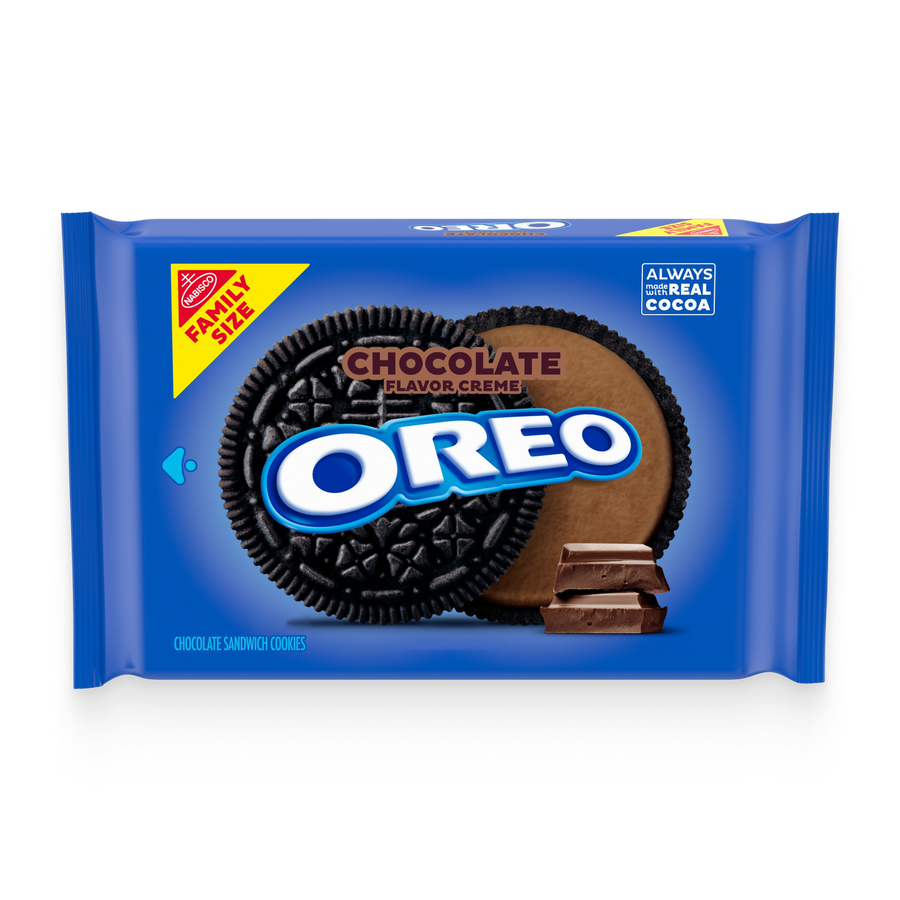 Chocolate Creme Chocolate Sandwich Cookies, Family Size O1