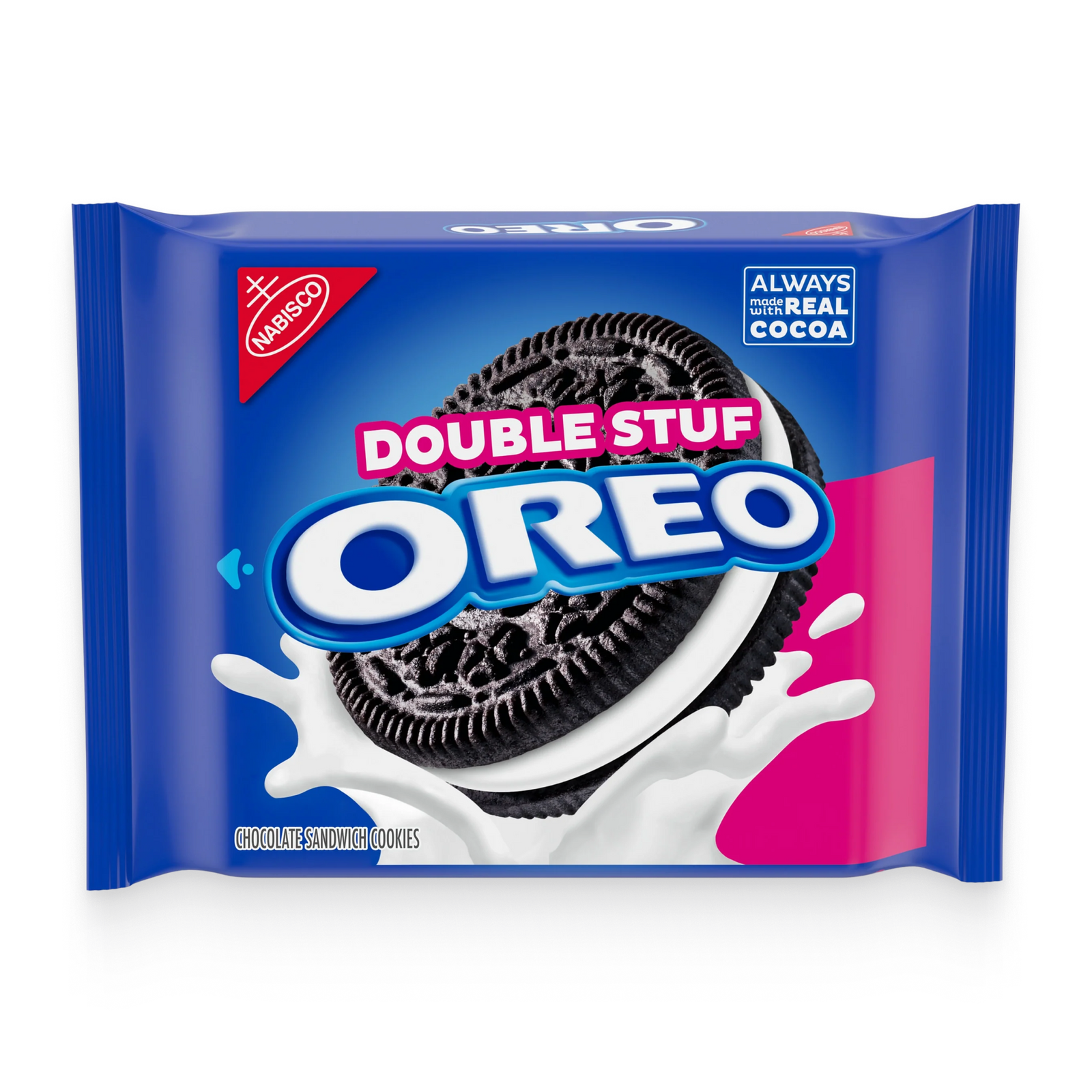Double Stuf Chocolate Sandwich Cookies, Family Size N5