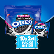 Zero Sugar Double Stuf Chocolate Sandwich Cookies, Snack Packs O3