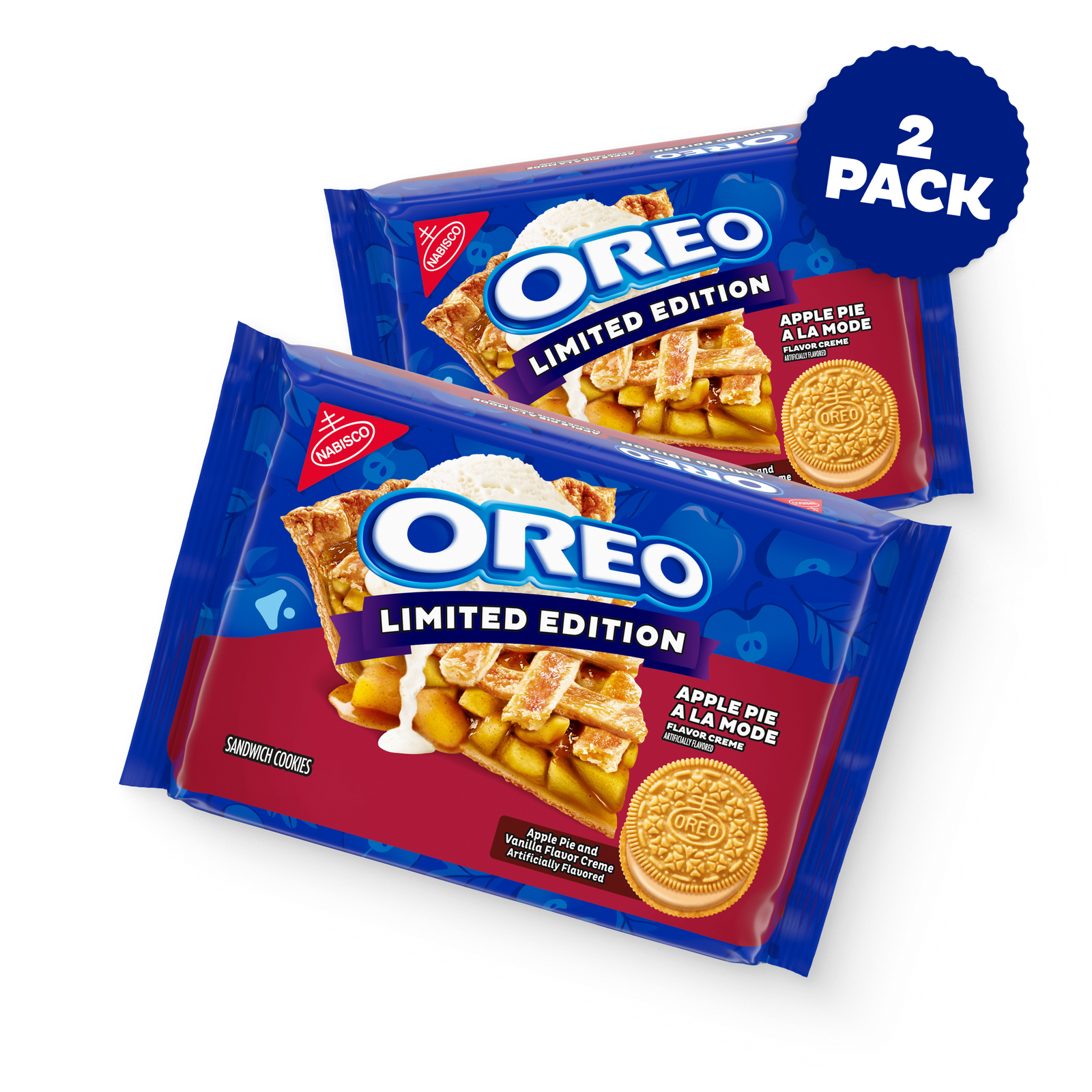 Apple Pie a la Mode Sandwich Cookies, Limited Edition, 2 Pack M3