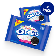 Birthday Cake Creme Chocolate Sandwich Cookies, Family Size, 2 Pack N3
