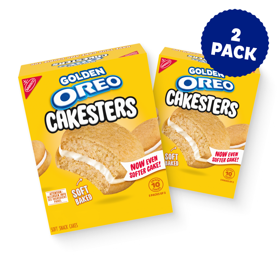 Golden Cakesters Soft Snack Cakes, Snack Packs, 2 Pack R2