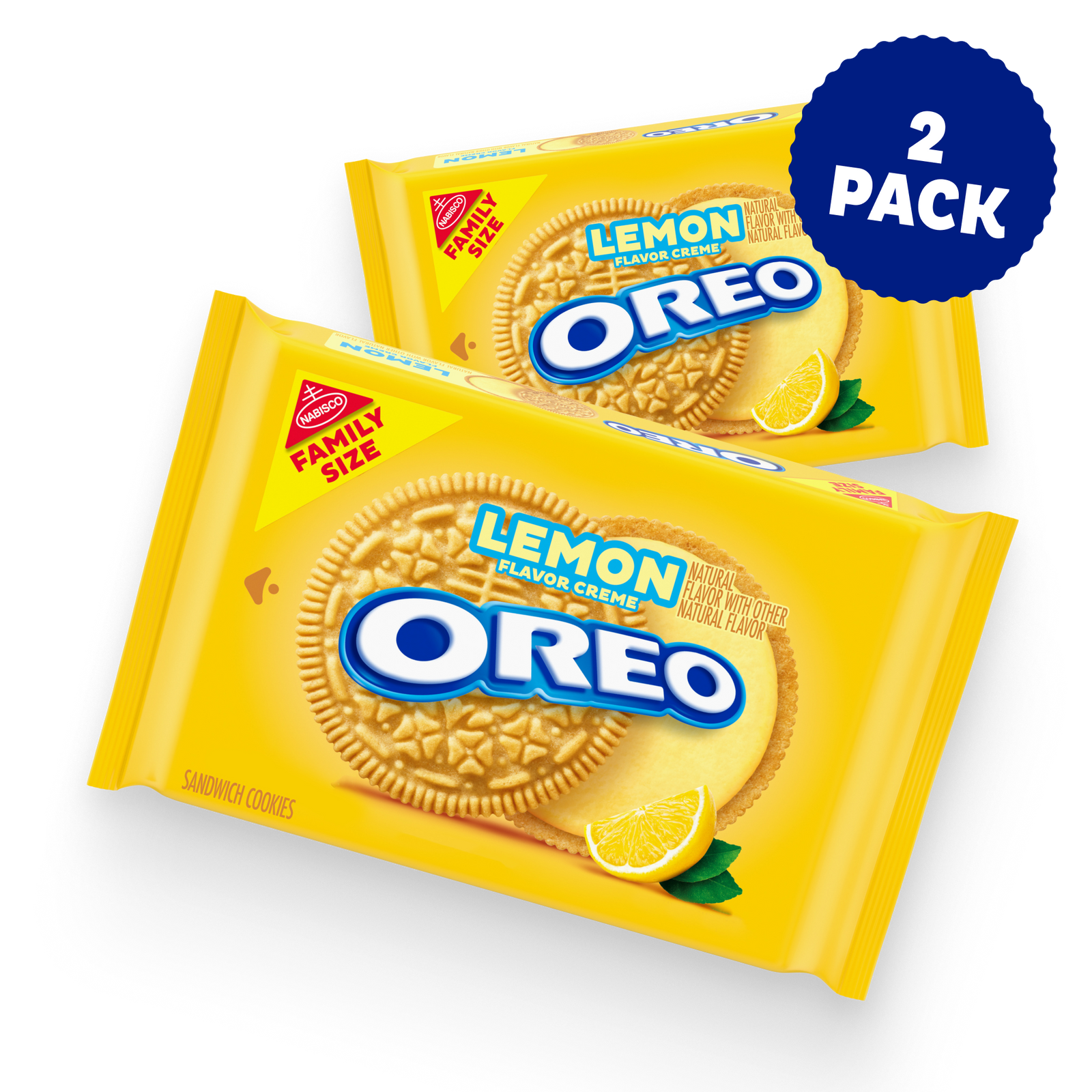 Lemon Creme Sandwich Cookies, Family Size, 2 Pack M6