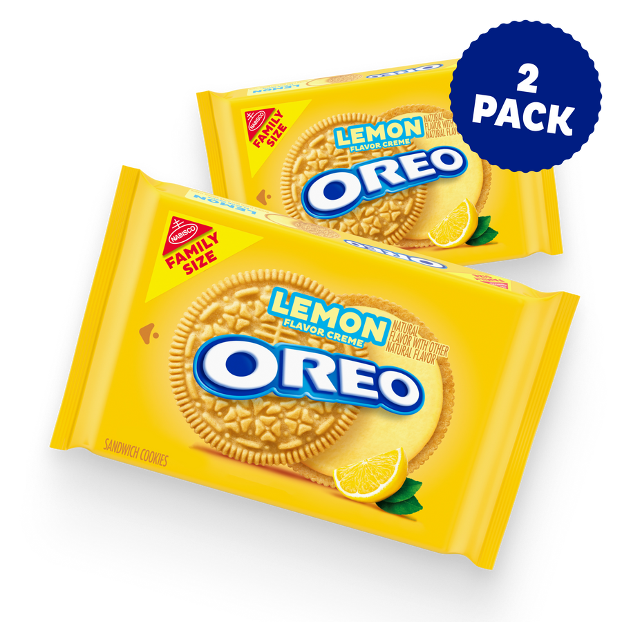 Lemon Creme Sandwich Cookies, Family Size, 2 Pack M6