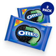 Mint Creme Chocolate Sandwich Cookies, Family Size, 2 Pack P0