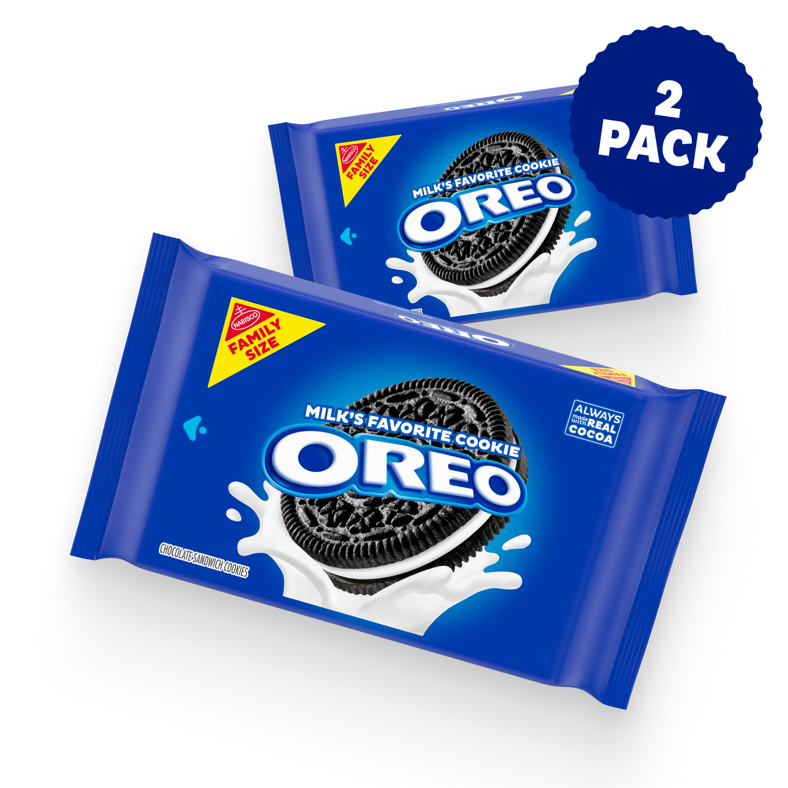 Chocolate Sandwich Cookies, Family Size, 2 Pack M9