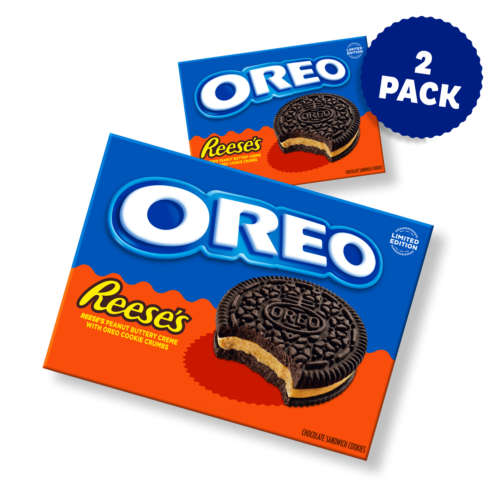 Reese's Peanut Buttery Creme Chocolate Sandwich Cookies, 2 Pack R8
