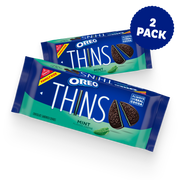 Thins Mint Creme Chocolate Sandwich Cookies, Family Size, 2 Pack R9