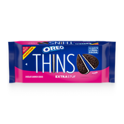 Thins Extra Stuf Chocolate Sandwich Cookies, Family Size R4