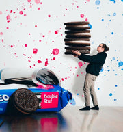 Double Stuf Chocolate Sandwich Cookies, Family Size N5