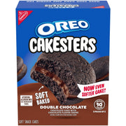 Cakesters Double Chocolate Soft Snack Cakes, Snack Packs, 2 Pack R3
